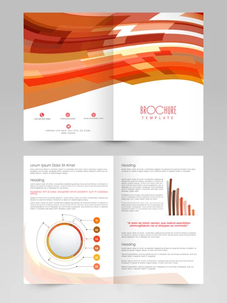 Şık iş Infographic el ilanı ya da broşür tasarım. — Stok Vektör