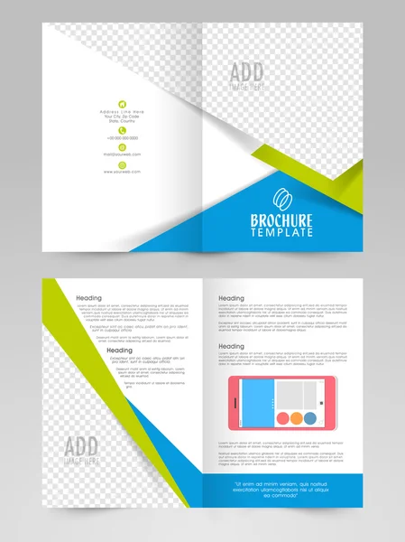 Brochure ou modèle d'entreprise de deux pages . — Image vectorielle
