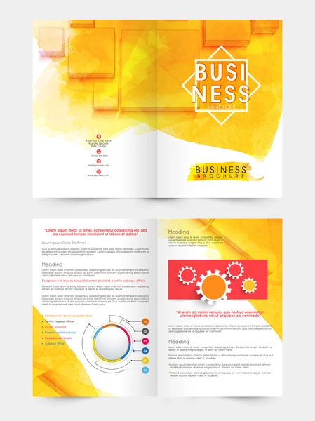 Brochure abstraite, modèle ou dépliant pour les entreprises . — Image vectorielle