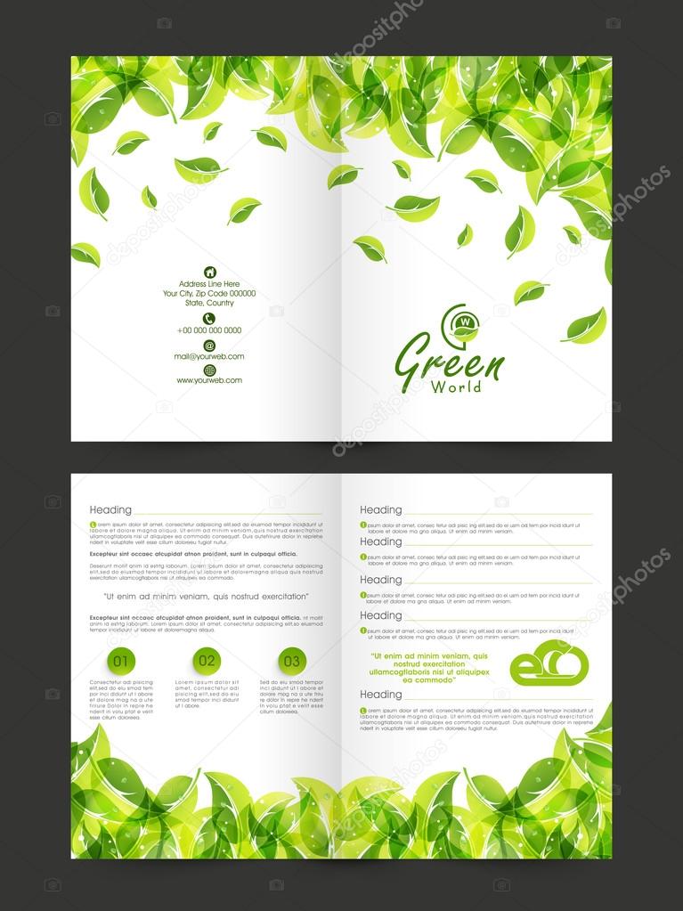 Stylish Nature Flyer Or Brochure Design Stock Vector C Alliesinteract