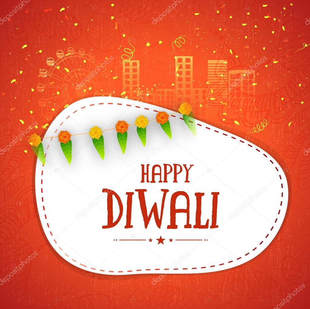 Glossy frame for Happy Diwali celebration.