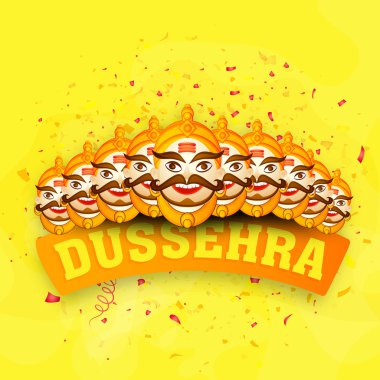 Laughing Ravana for Happy Dussehra celebration.