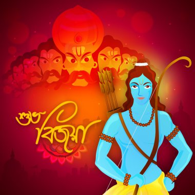 Lord Rama and Ravana for Happy Dussehra.