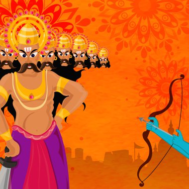 Ravana and Lord Ram's hands for Dussehra.