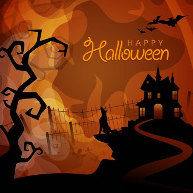 Scary night for Happy Halloween Party.