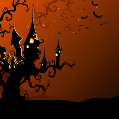 Creative Halloween Night background.