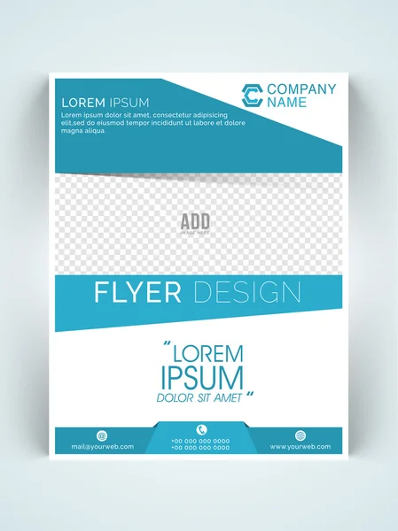 Creative one page Business Flyer or Banner. — Stock vektor