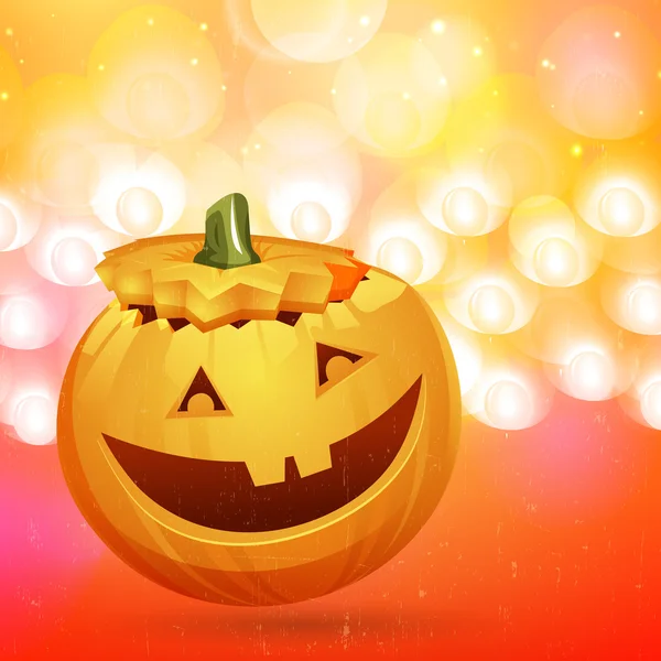 Creative pumpkin for Halloween Party. — Stock Vector