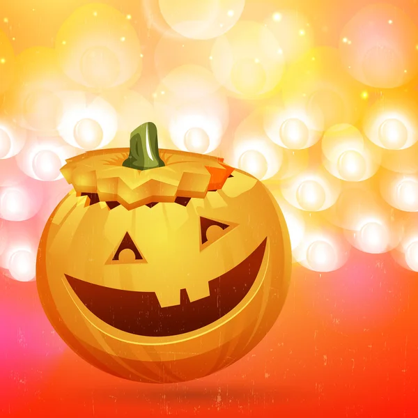 Creatieve pompoen voor Halloween Party. — Stockvector