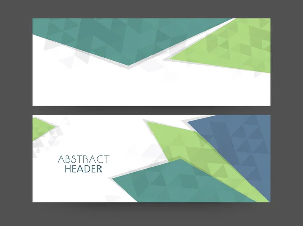 Abstracte website header of banner instellen. — Stockvector