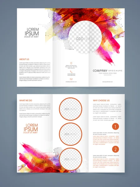 Abstracte Business driebladige Brochure, sjabloon of Flyer. — Stockvector