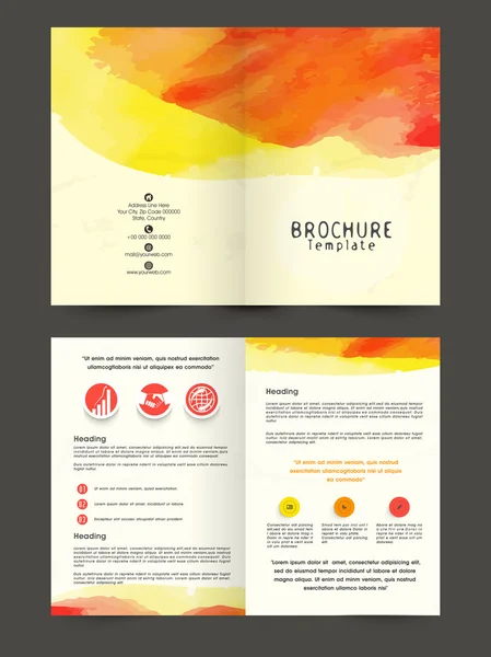 Design élégant de dépliant ou de brochure d'affaires . — Image vectorielle