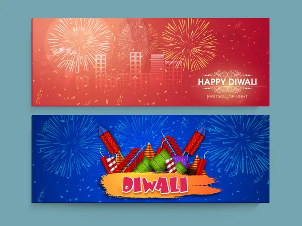 Web header or banner for Diwali celebration. — Stock vektor