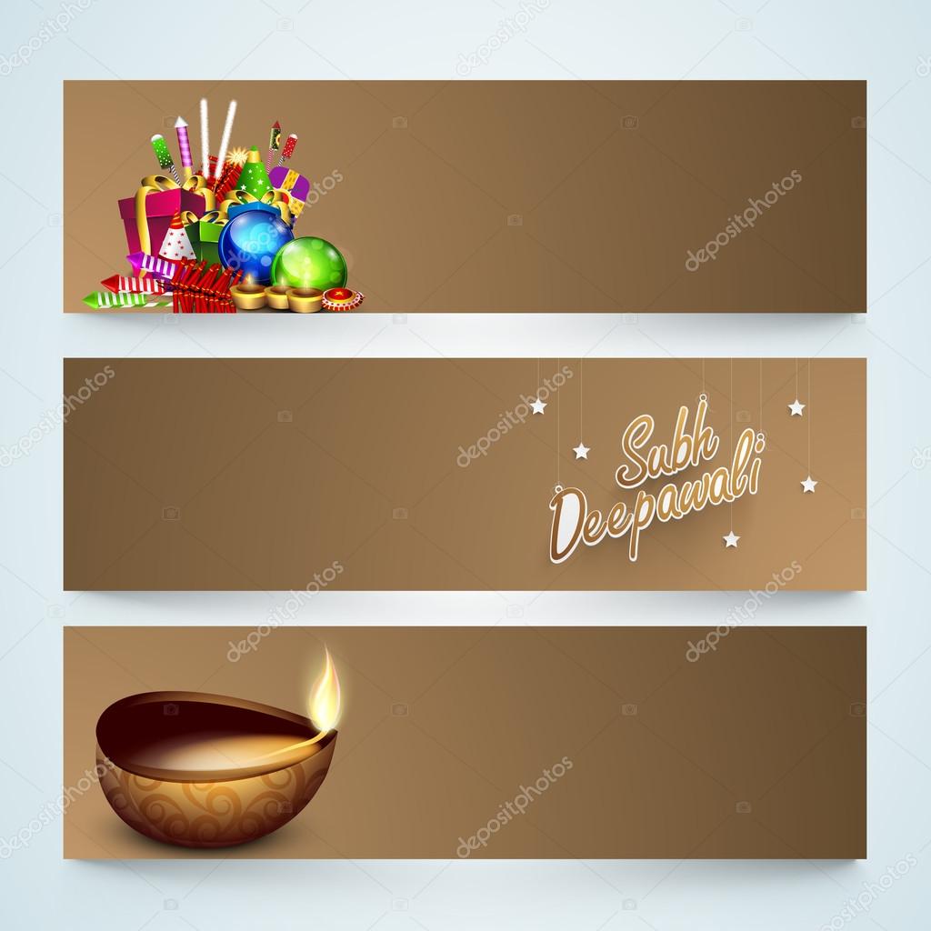 Website header or banner set for Diwali celebration.