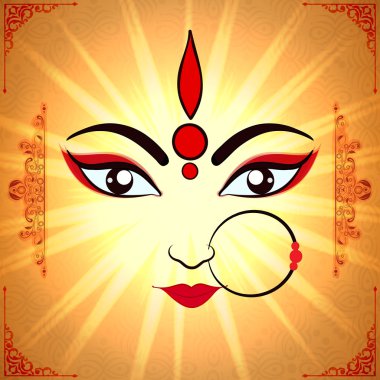 Goddess Durga for Dussehra and Navratri celebration.
