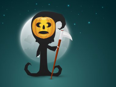 Scary ghost for Happy Halloween celebration.