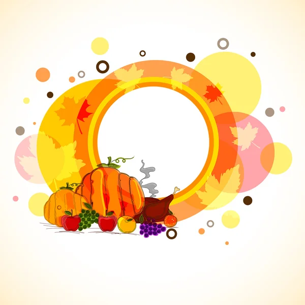 Légumes frais pour Thanksgiving Day . — Image vectorielle