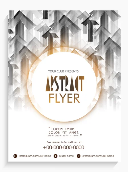 Abstract flyer, template or banner design. — Stock Vector