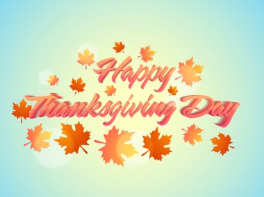 Poster or banner for Thansgiving Day celebration.