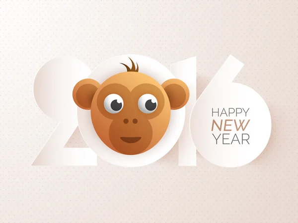 Chinese New Year celebration with cute Monkey. — Stock vektor