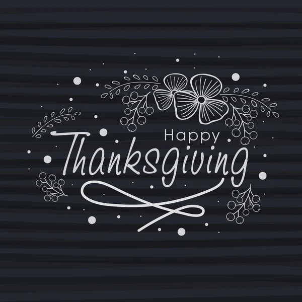 Wenskaart voor Thanksgiving Day viering. — Stockvector