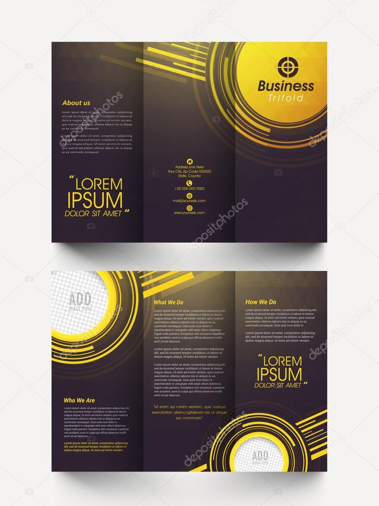 Stylish Business Trifold or Template design.