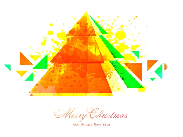 Kreativní vánoční strom na Vánoce a nový rok. — Stockový vektor