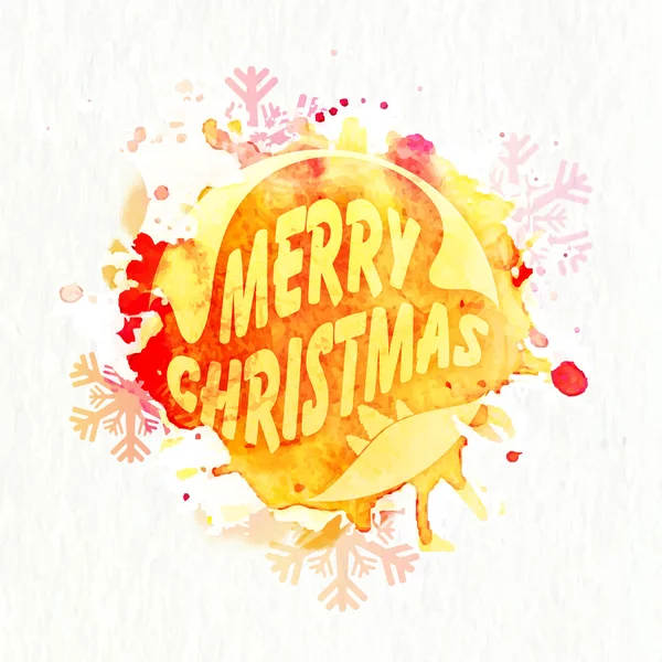 Elegant greeting card for Merry Christmas. — Stock Vector