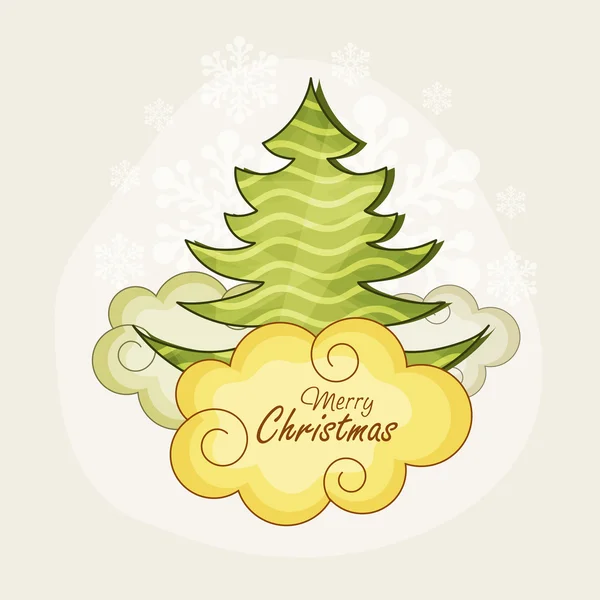 Greeting card for Merry Christmas celebration. — Stock Vector