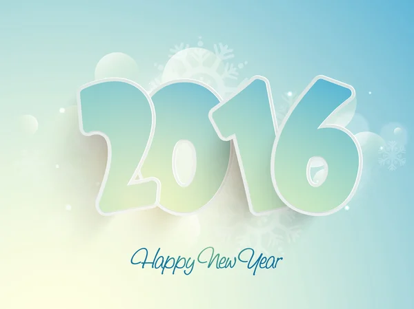 Blahopřání k oslavě nového roku 2016. — Stockový vektor