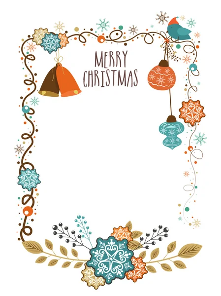 メリー クリスマスのための創造的なグリーティング カード. — ストックベクタ