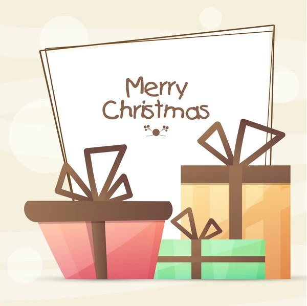 Krásné přání Veselé Vánoce. — Stockový vektor