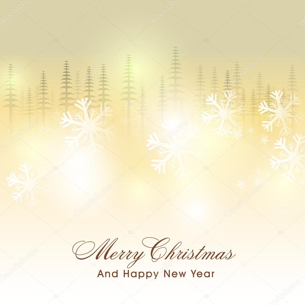 Greeting card for Christmas and New Year.