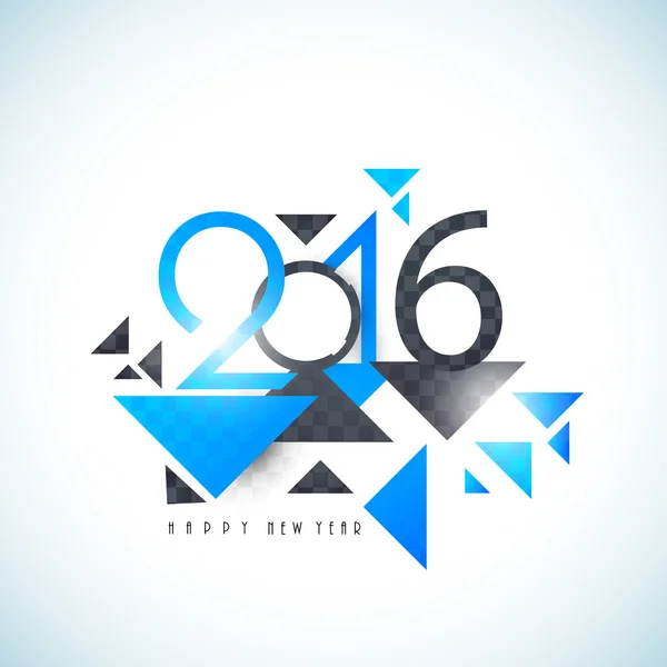 Carte de voeux avec texte élégant pour le Nouvel An . — Image vectorielle