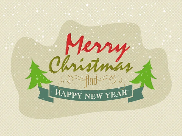 Carte de voeux pour Noël et le Nouvel An . — Image vectorielle