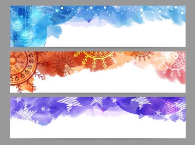 Web sitesi başlık veya Noel kutlamaları için banner.