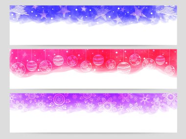 Web sitesi başlık veya Noel kutlamaları için banner.