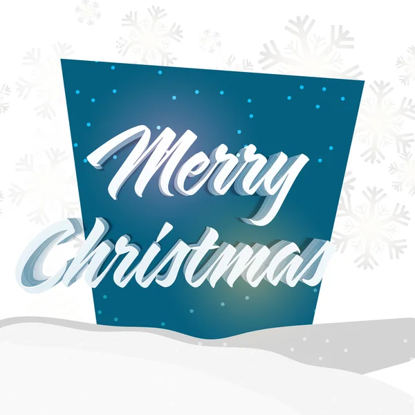 Ευχετήρια κάρτα για τη γιορτή των Χριστουγέννων. — Διανυσματικό Αρχείο