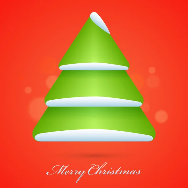 Creatieve kerstboom voor Christmas celebration. — Stockvector