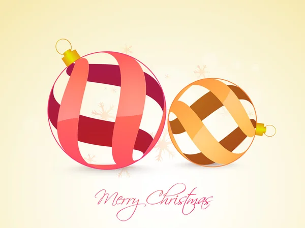 Creative Xmas Balls for Christmas celebration. — Stockvector