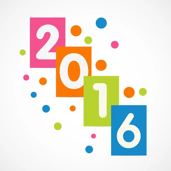 Stylowe tekst 2016 na obchody nowego roku. — Wektor stockowy