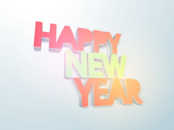 Manifesto o striscione per la celebrazione del nuovo anno . — Vettoriale Stock