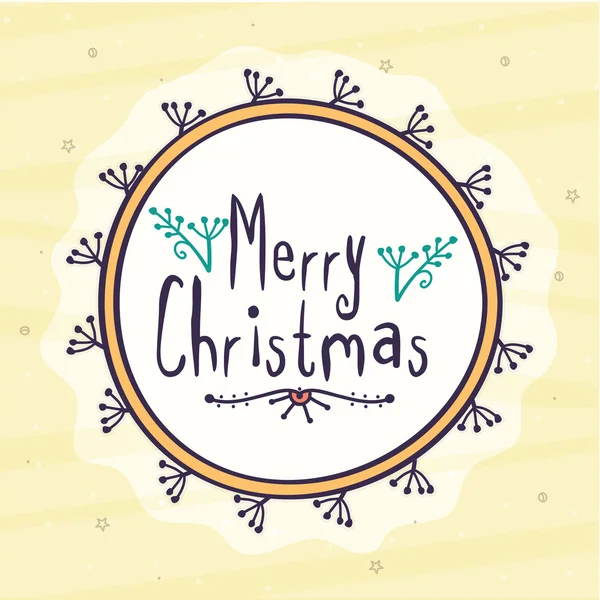 Greeting card design for Merry Christmas. — Stock Vector