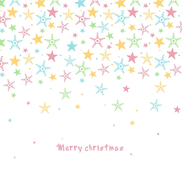 Wenskaart ontwerp voor Merry Christmas. — Stockvector