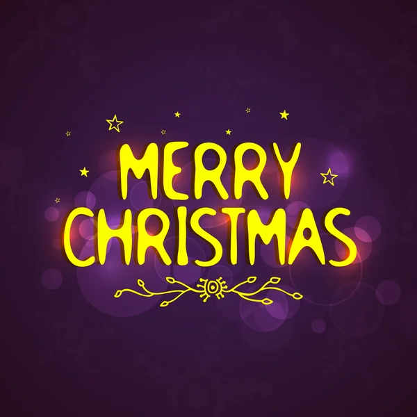 Greeting card with stylish text for Christmas. — Stockový vektor