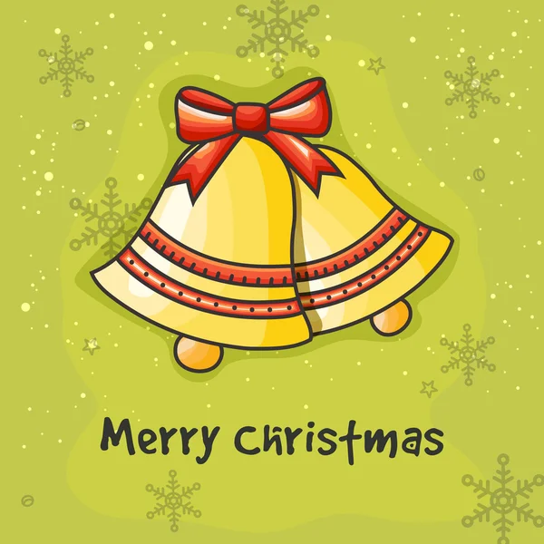 Glossy Jingle Bells for Merry Christmas celebration. — Διανυσματικό Αρχείο
