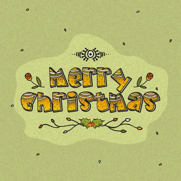 Greeting card for Merry Christmas. — Stock Vector