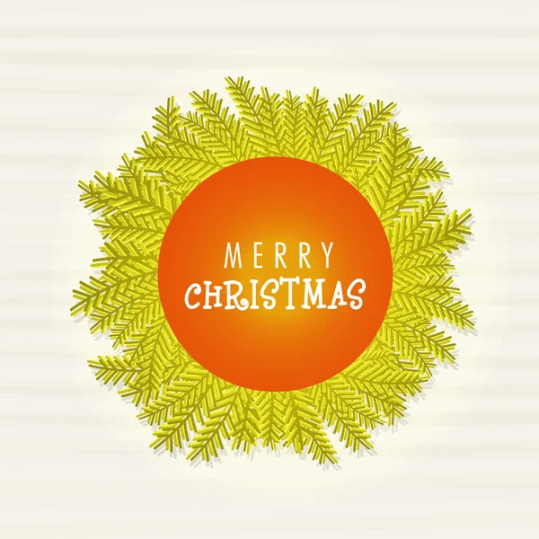 メリー クリスマスのグリーティング カード デザイン. — ストックベクタ