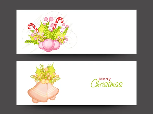 Web header or banner for Merry Christmas. — Stock Vector