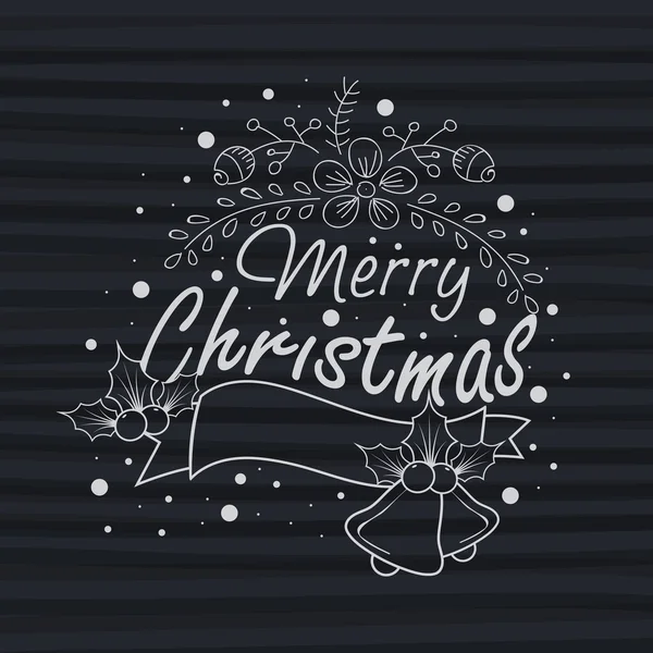 Merry Christmas celebration gratulationskort design. — Stock vektor